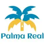 Palma Real logo with a colorful palm tree, bird, and vibrant design representing events and entertainment.