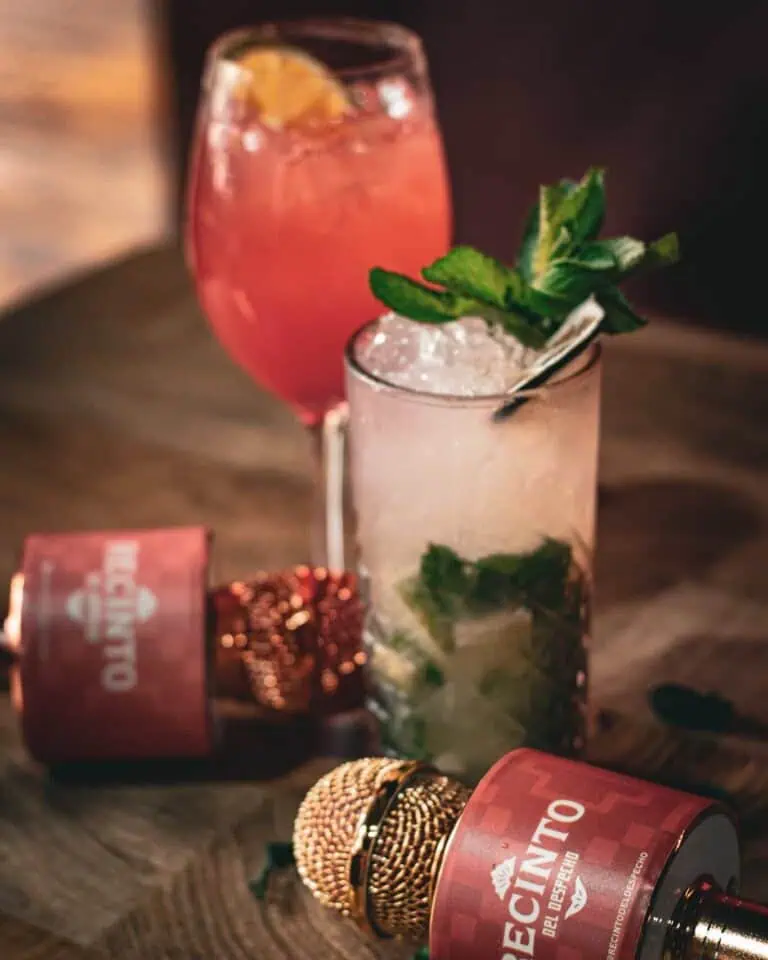 Cocktails avec glace et menthe pour événements à Medellín - Image promotionnelle de boissons lors d'événements.