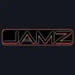 JAMZ logo in black and red neon style for events and entertainment.