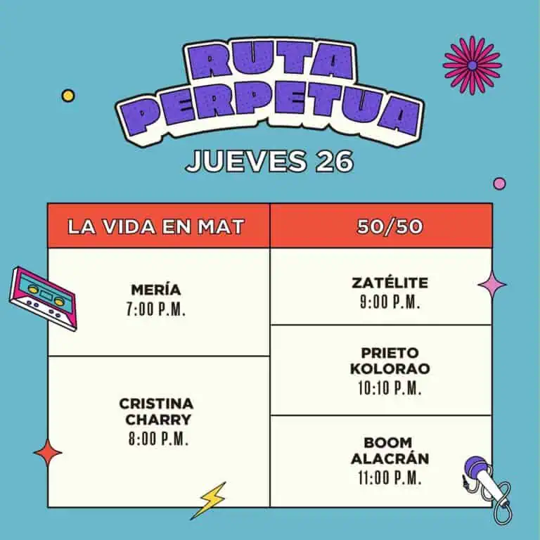 PERPETUAL ROUTE é um evento musical com artistas ao vivo e programação para curtir a noite toda em Bogotá, Colômbia.
