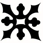 黑色装饰符号设计，灵感源自哥特式图案，是主题活动和艺术装饰的理想之选。