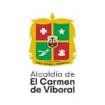 Coat of arms of the Mayor's Office of El Carmen de Viboral with emblems and institutional motto.