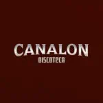 Canalon Discoteca, a black background logo with silver lettering, represents an entertainment and nightlife venue in the city. Modern design for events and parties in nightclubs.