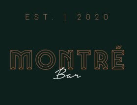 Montre Bar logo, diseño elegante y moderno de la marca Montre Bar establecida en 2020, ideal para promociones y branding en el sector de bares y eventos en Colombia.