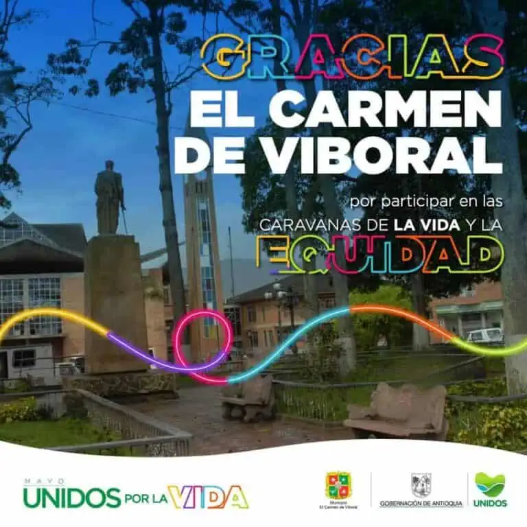 Thank you to El Carmen de Viboral, an event in the Caravans of Life and the City. Participate and celebrate life in a colorful and joyful way in this beautiful municipal park.