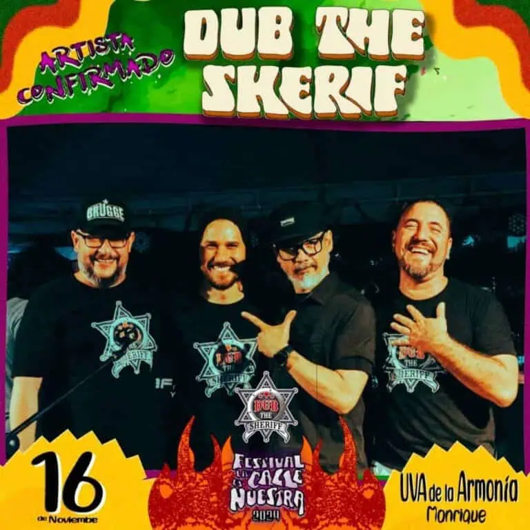 Festival DUB The Sheriff à Montevideo avec des artistes confirmés à l'UVA de la Armonía. Musique live, ambiance conviviale et divertissement garanti en novembre.