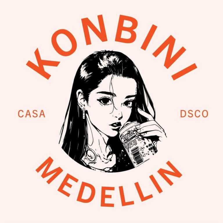 Diseño de logo de Eventario con ilustración de mujer moderna bebiendo una bebida, ideal para promocíon de eventos, discotecas, fiestas y entretenimiento en Medellín en Colombia.