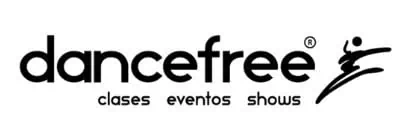 这是 DanceFree 的标志图片，DanceFree 是一个面向哥伦比亚和拉丁美洲的舞蹈课程、活动和表演的平台。