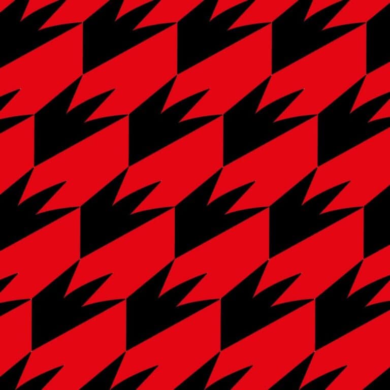 Hacer nunca la pieza del patrón del diseño de cuadros en rojo y negro para eventos y promociones.