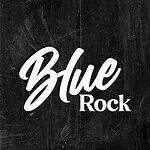 蓝色岩石图案，采用字体风格，黑色背景，带有划痕纹理和标记，非常适合注重创意和潮流的活动、音乐和都市文化设计。