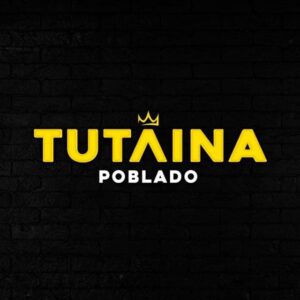TUTAINA POBLADO logotipo en fondo negro para evento y marca local en Colombia.