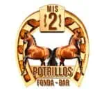 这款啤酒瓶身印有两匹骏马，中央是“Mis 2 Potrillos”的标志，专为以马和精酿啤酒为主题的酒吧和餐厅设计。设计融合了传统与现代元素。
