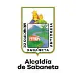 安蒂奥基亚省萨瓦内塔市市长办公室的徽章图，展示了文化、自然和宗教符号，代表了该市的身份和传统。