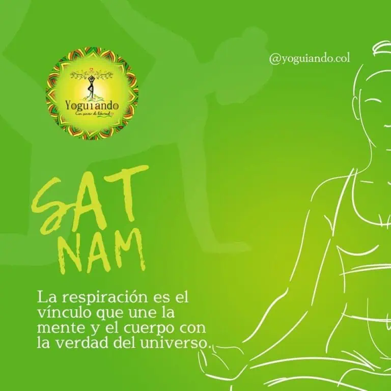 Respiration et yoga Sat Nam, symbole de connexion entre l'esprit, le corps et l'univers, favorisant le bien-être et l'équilibre dans les pratiques de yoga et de pleine conscience.