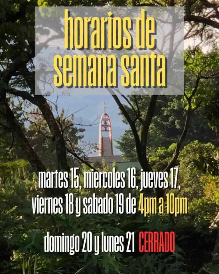 Holy Week event schedules, Holy Week schedules on the religious calendar, with information on dates and times for Holy Week in the city of Bogotá, and details of activities and schedules for religious events.