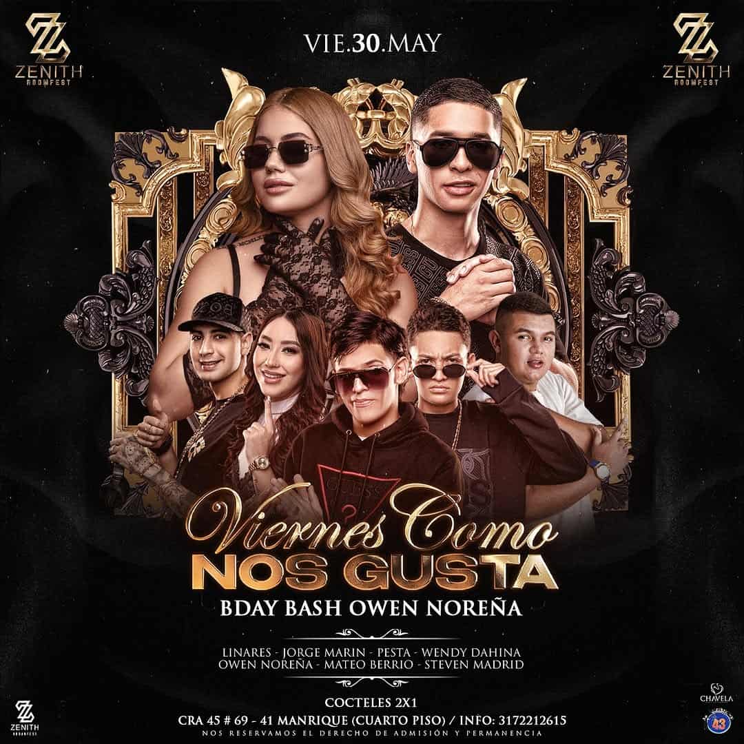 Espectáculo de fiesta Zinth Rooftop con artistas destacados en un evento exclusivo, perfecta opción para celebrar y disfrutar de música y diversión en un ambiente sofisticado en Bogotá.
