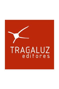Tragaluz Editores 的标志，这是一家位于哥伦比亚的出版社，专门出版书籍和出版物，其设计现代而专业。