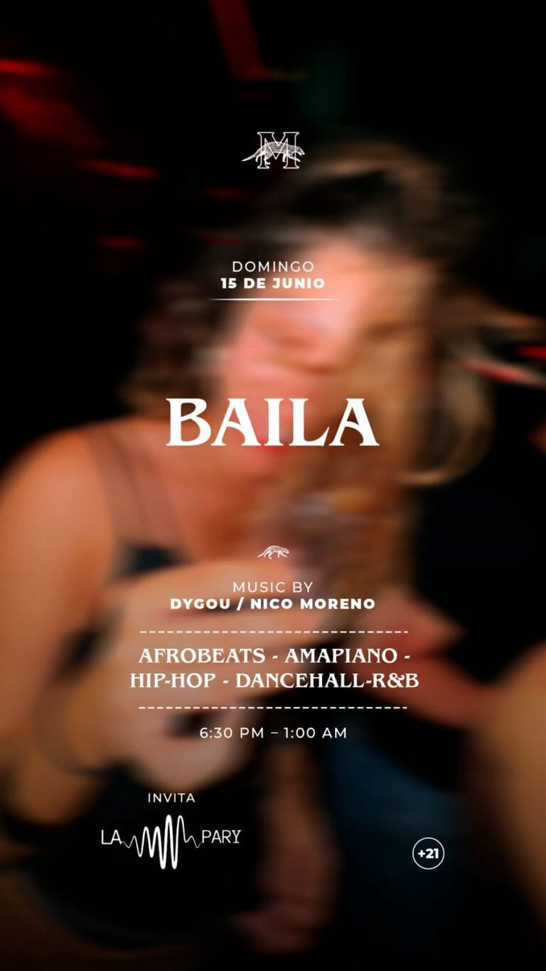 Bailar en evento de música con DJ y artistas en vivo, fiesta nocturna con ritmos de hip-hop, dancehall y afrobeat en Bogotá, Colombia.