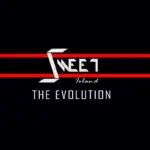 NEEF Island logo en negro con líneas rojas, representación de eventos y evolución en tecnología y entretenimiento en Colombia.