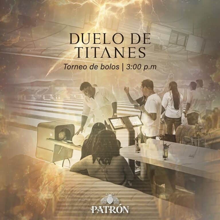 Bolos en torneo de despedida de Titanes en restaurante Patrón, con ambiente festivo y competitivo, ideal para eventos deportivos y promover la camaradería entre amigos y colegas.
