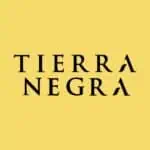 Tierra Negra 标志以黄色为背景，设计简约优雅，适合时尚生活品牌。