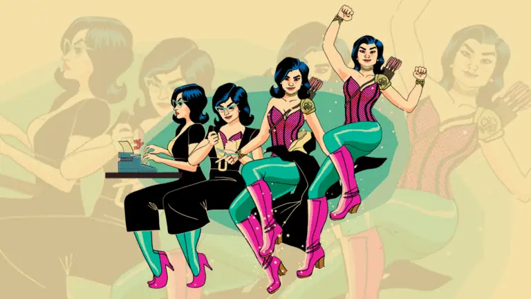 - Woman superhero cosplay illustration, vibrant colors, comic style, celebrating empowerment, digital art, fun character design, trendy cosplay outfit, confident pose, unity and strength, event-themed imagery.