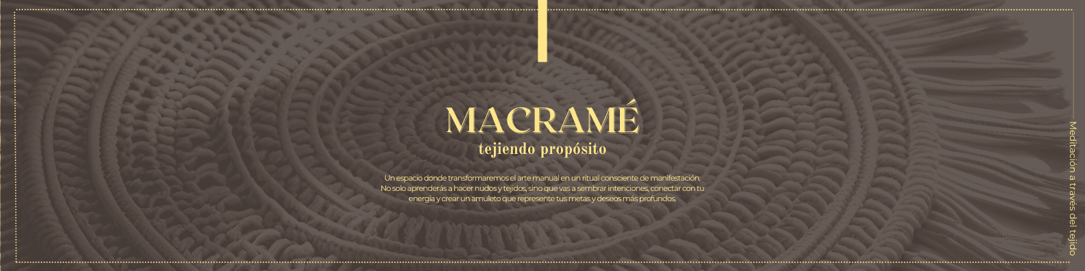 Saco de macramé artesanal en color tierra, decoración bohemia para hogar y espacios de rituales, técnica antiga para crear piezas decorativas únicas, inspiración en arte manual y diseño interior.