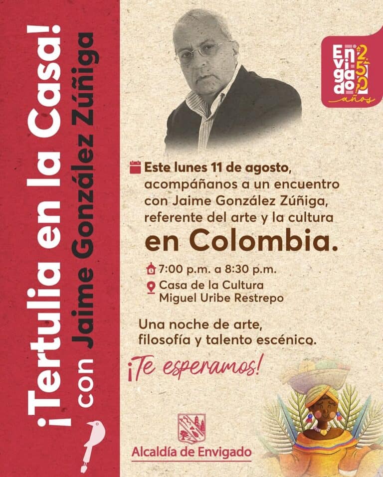 Paisaje cultural en eventos de arte y cultura en Colombia, invitación a charla con Jaime González Zúñiga.