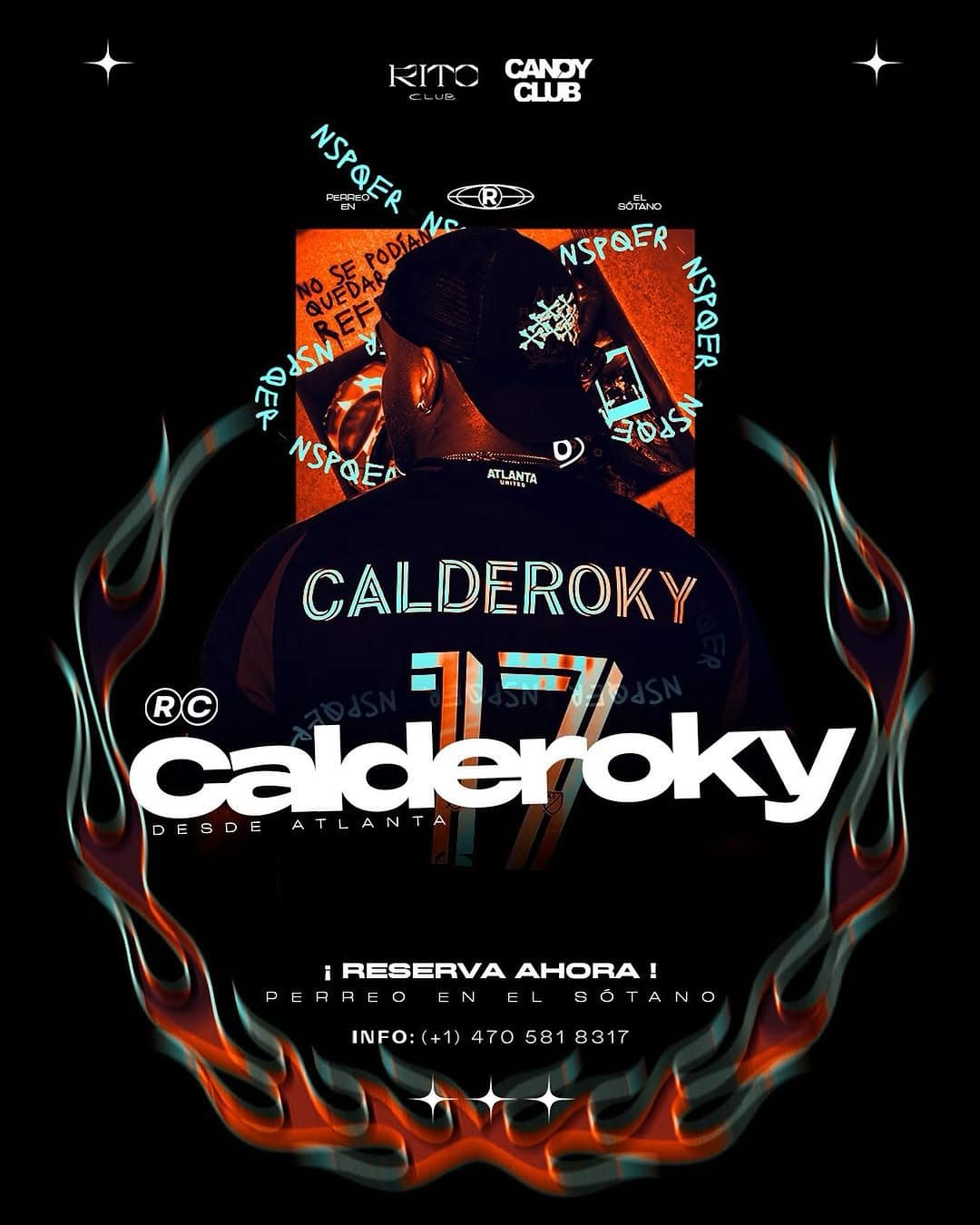 Calderoky evento de música en Atlanta, promoción en el sótano, concierto en Cali, reserva ahora, fiesta con DJ en Bogotá, club nocturno con ambiente exclusivo, reserva probable, evento musical destacado en Colombia.