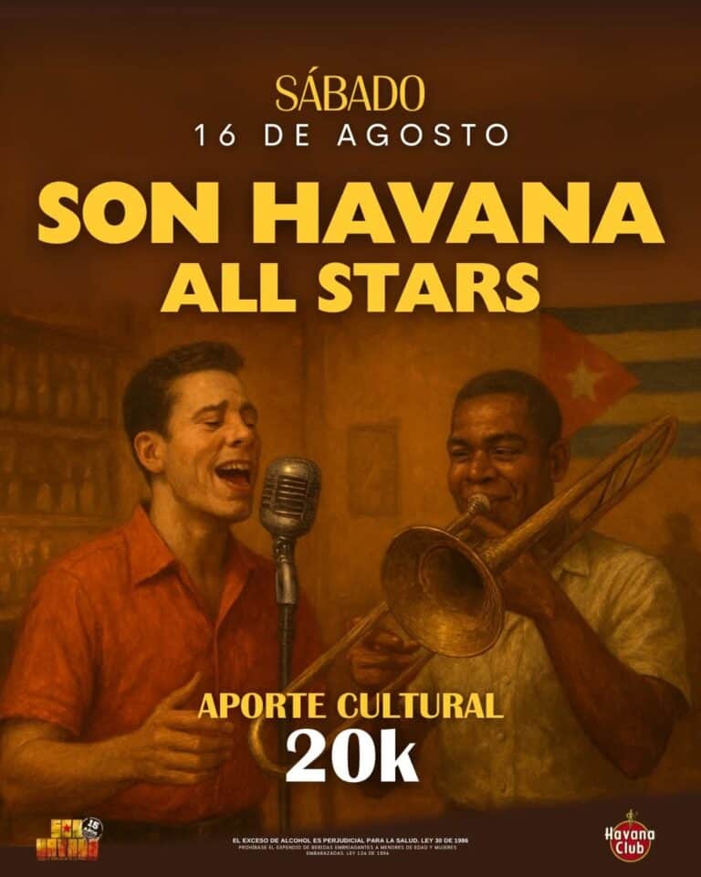 Son Havana All Stars concierto cultural, evento musical en vivo en La Habana, Cuba, presentación de jazz y música cubana, promoción artística y cultural, con entrada de 20k en Havana Club.