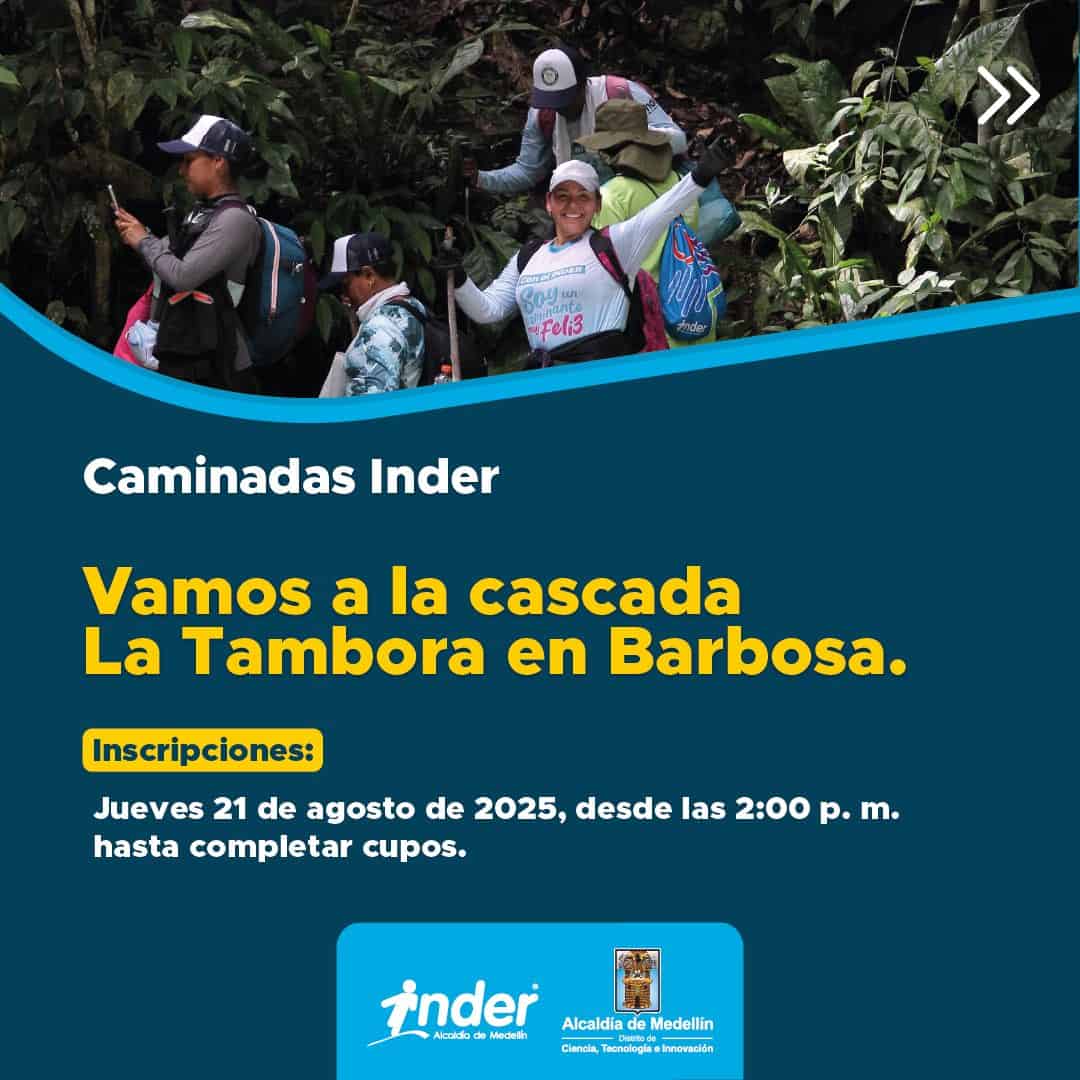Caminar en la naturaleza en barbosaa con guías para la cascada La Tambora en Barbosa.