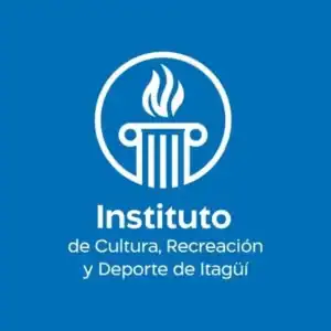 Instituto de Cultura, Recreación y Deporte de Itagüí, logotipo institucional, promoción de programas culturales y deportivos en la comunidad, imagen representativa de instituciones educativas y recreativas.