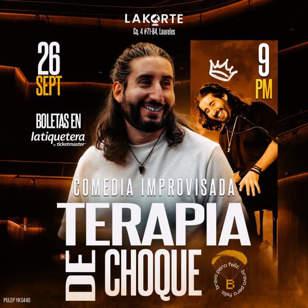 Risoterapia en La Korte el 26 de septiembre a las 9 PM con boletos en la taquetería Ticketmaster.