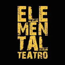 Evento teatral para hombres, cartel de teatro masculino en negro y amarillo, promoción de eventos culturales, espectáculo de teatro para hombres, arte y cultura en Colombia.