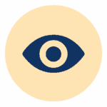 Eventario icono de ojo para gestión de eventos y organización de eventos en Colombia.