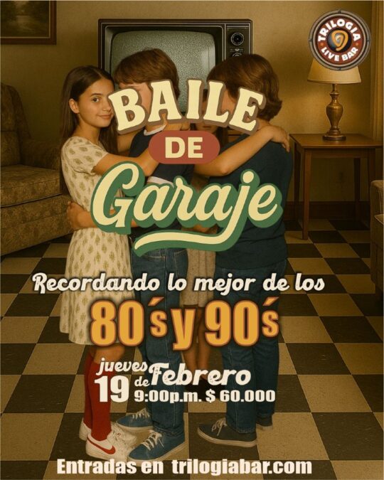 Baile garage fiesta 80s y 90s en Bogotá.