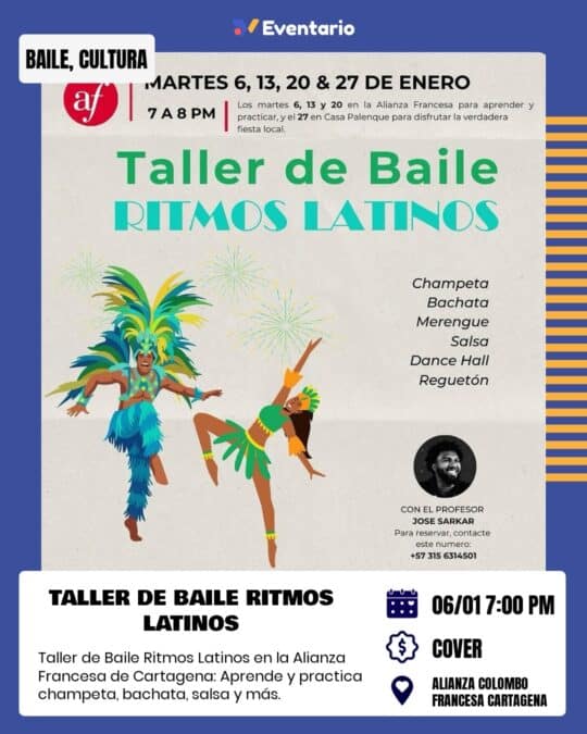 Taller de Baile Ritmos Latinos