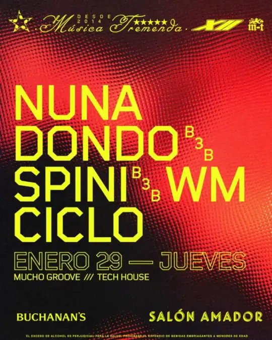 Noche Tech House En Salon Amador