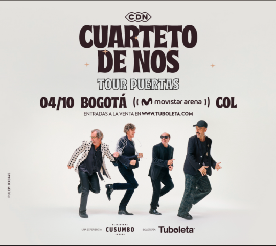 CUARTETO DE NOS   TOUR PUERTAS