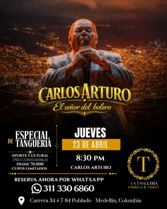 Noche De Bolero Con Carlos Arturo