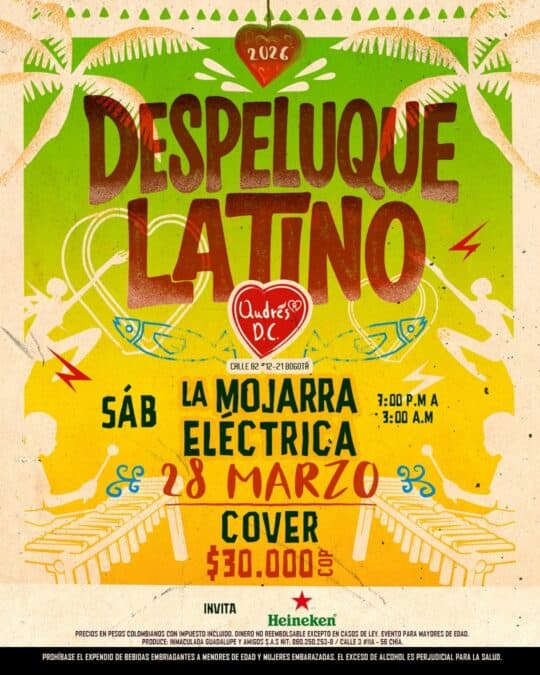 Espectáculo musical latino en Costa Rica con artistas en vivo, incluyendo La Mojarra Eléctrica y Cover, el 28 de marzo a partir de las 3:00 p.m. en Eventario.