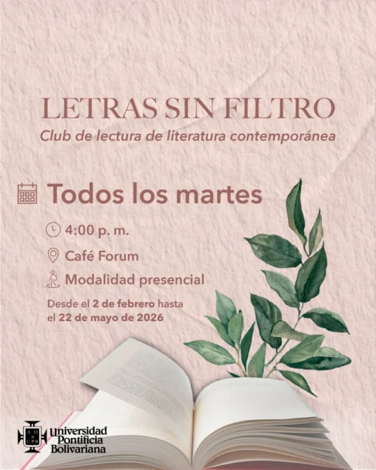 Letras Sin Filtro Club De Lectura De Literatura Contemporanea