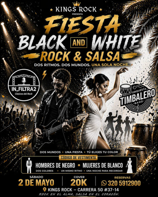 FIESTA BLACK  WHITE SALSAROCK