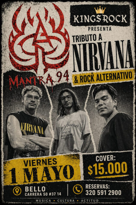 TRIBUTO A NIRVANA  ROCK ALTERNATIVO