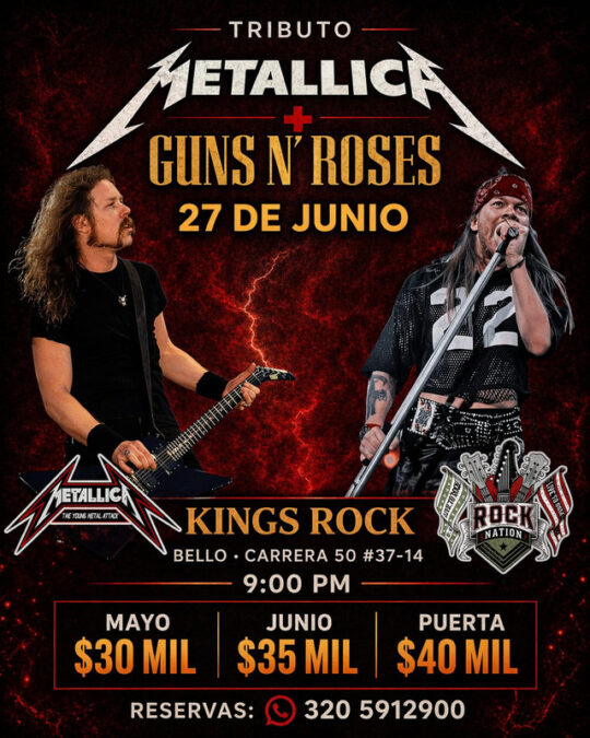 TRIBUTO METALLICA  GUNS N ROSES 1