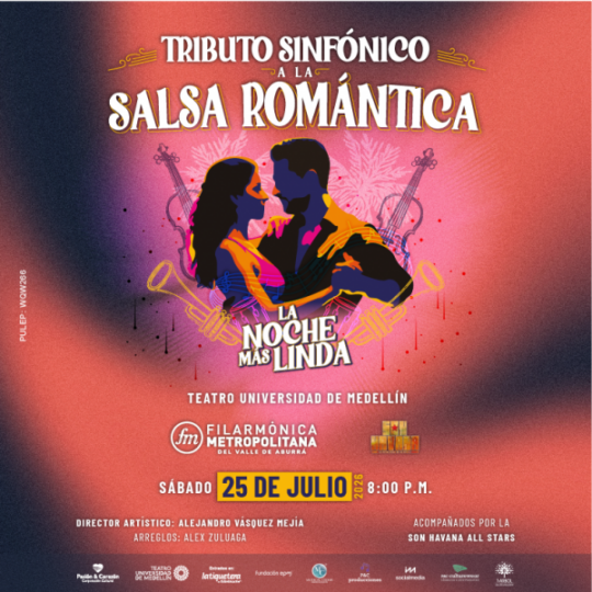Tributo Sinfonico A La Salsa Romantica  La Noche Mas Linda En Medellin