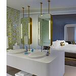 Habitación moderna en Bogotá con diseño elegante y comodidades premium, ideal para eventos y alojamiento de negocios o turismo en la ciudad.