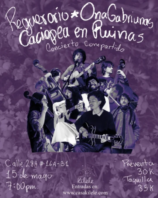Reguerorio Ona Gabriunas Caciopea En Ruinas En Concierto