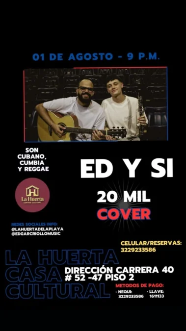Ed y Si show en vivo reggae, son cubano y salsa - Image 01