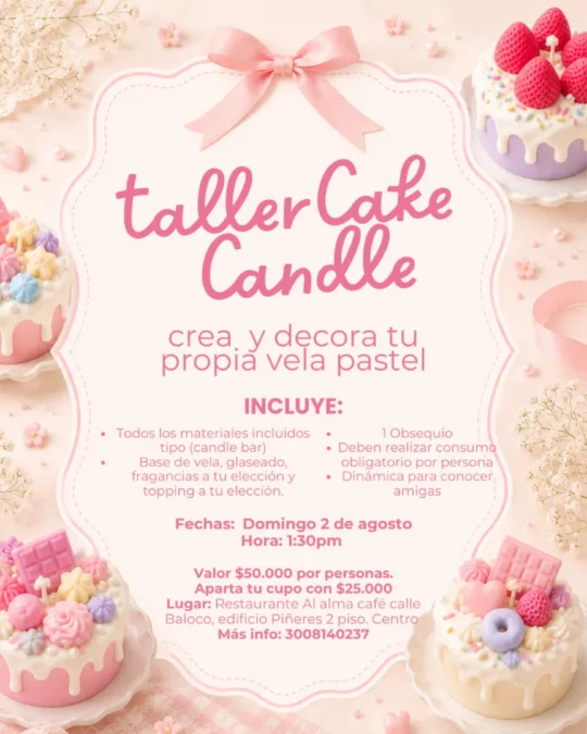 TALLER CAKE CANDLE - Image 01